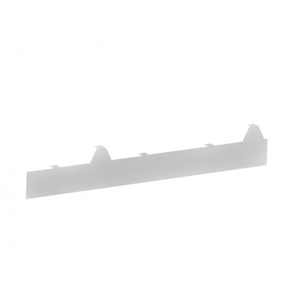 Acabamento Frontal para Isotelha Trapezoidal 50 mm — Branco Neve, Peça de 1 m — foto 3