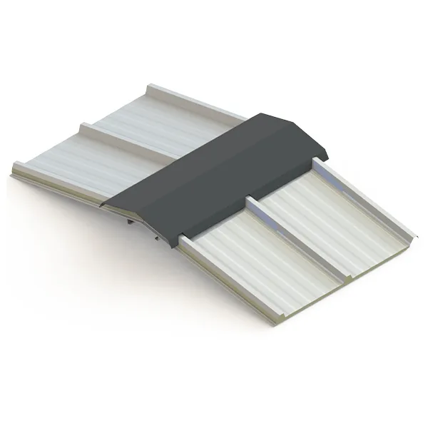 Cumeeira Lisa Dentada para Isotelha Trapezoidal — Cinza Carvão Mineral, 1 m