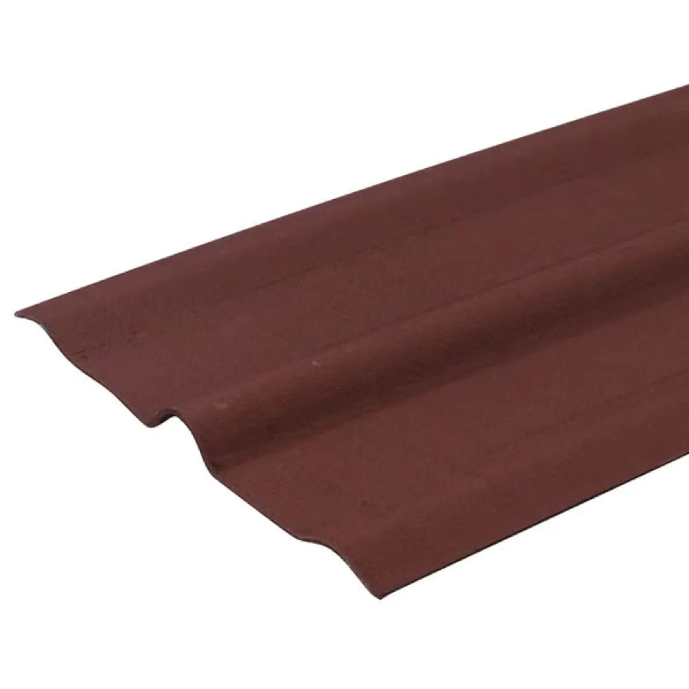 Cumeeira Onduline Vermelha — 200 × 48 cm