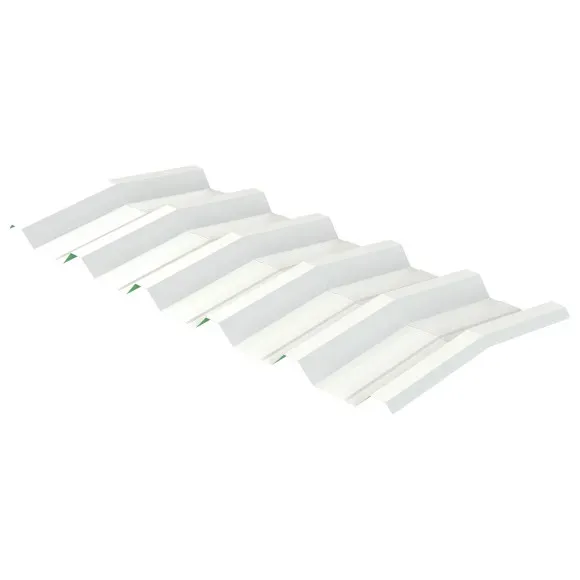 Cumeeira para Telha Metálica Trapezoidal TP-40 — Branco Neve — foto 2