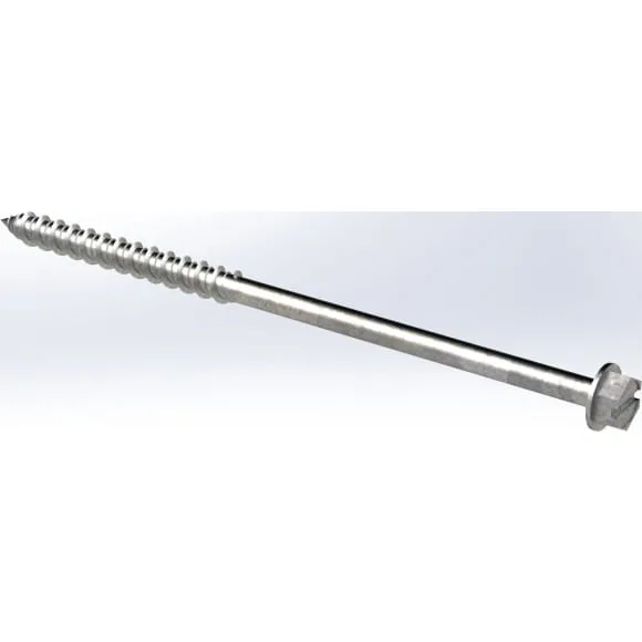 Parafuso para Fixação em Madeira M6 × 125 mm Sextavado — Isotelha Trapezoidal
