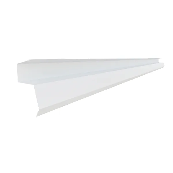 Brise Metálico Venice Maxi 56 × 87 mm com aba — Branco Neve