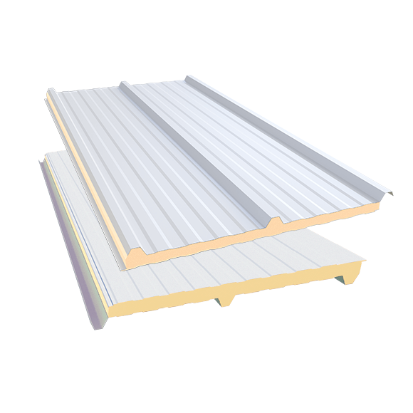 Isotelha Trapezoidal Térmica Sanduíche com Forro Branco Neve – núcleo em PIR 30 mm