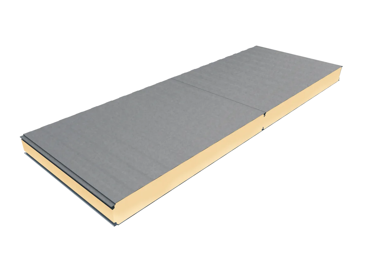 Painel Residence PIR 32 mm Aço Natural com Forro Branco — 1,10 × 1,00 m — foto 2