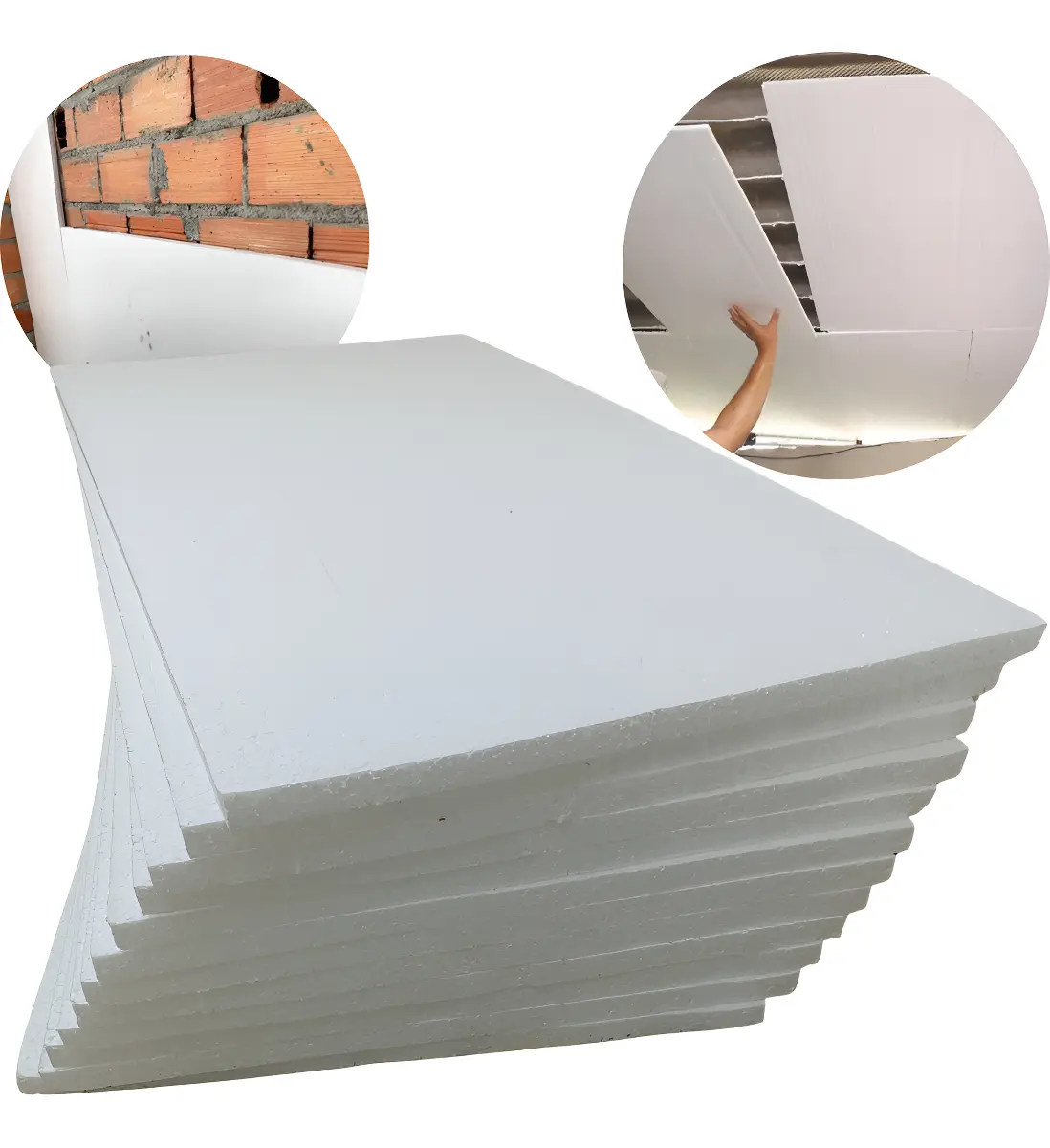Pacote de 25 Placas de EPS 1000×500×10mm