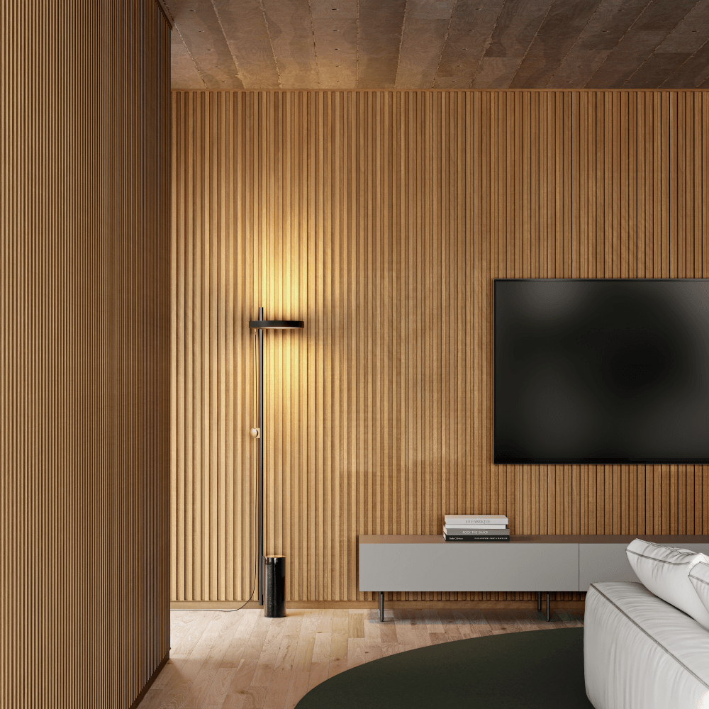 Kit Ripado Infinity Wall Lystra Freijó Shadow — 10 peças de 3,00m (4,20 m²)