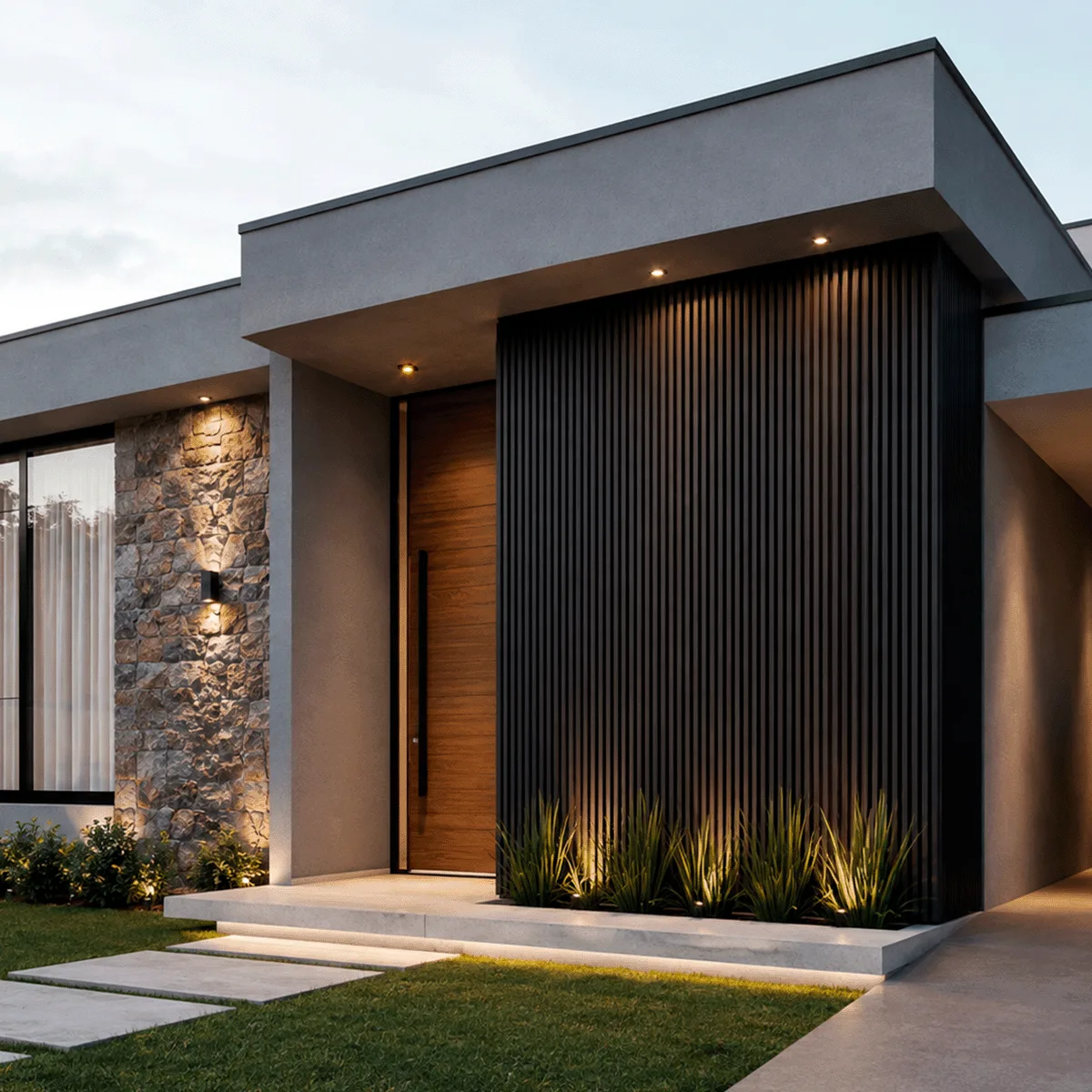 Kit Ripado Infinity Wall Lystra Preto Absoluto — 10 peças de 3,00m (4,20 m²) — foto 2