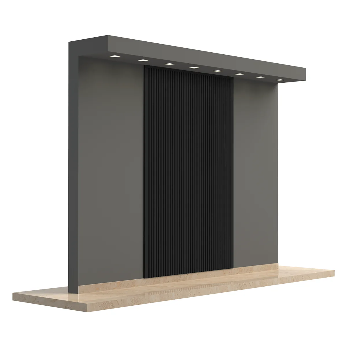 Kit Ripado Infinity Wall Lystra Preto Absoluto — 10 peças de 3,00m (4,20 m²) — foto 5