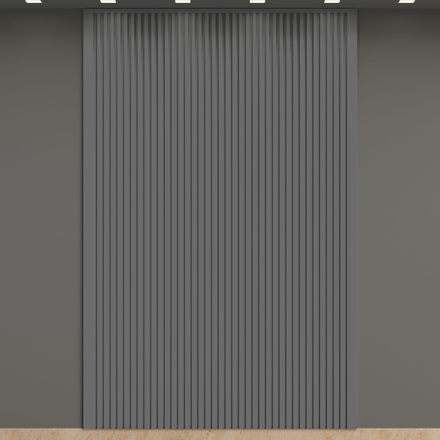 Kit Ripado Infinity Wall Lystra Cores Sólidas — 12 peças de 2,90m (5,90 m²)