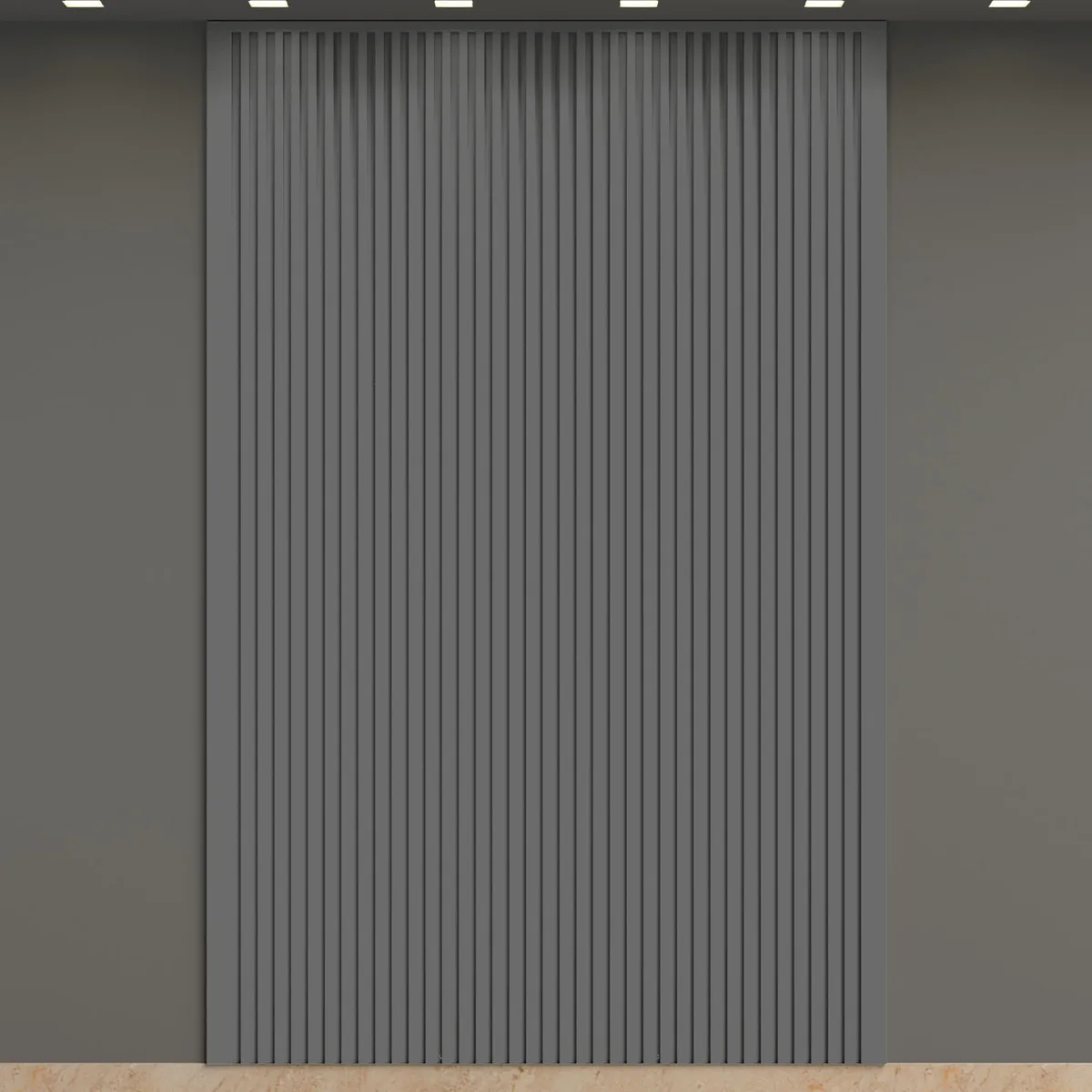 Kit Ripado Infinity Wall Lystra Cores Sólidas — 12 peças de 2,90m (5,90 m²)