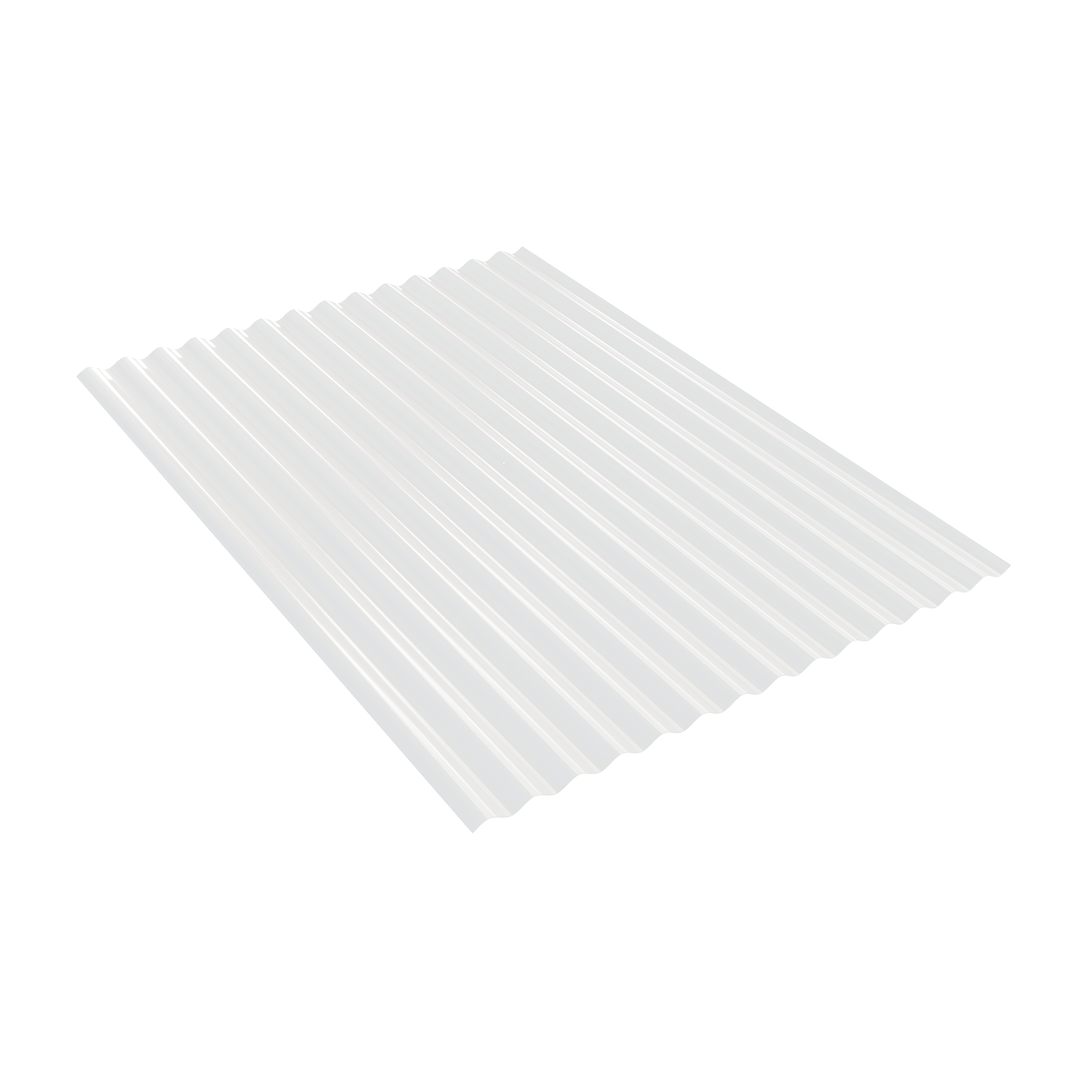 Telha Metálica Ondulada OND-17 Branco Neve/Primer 0,43mm