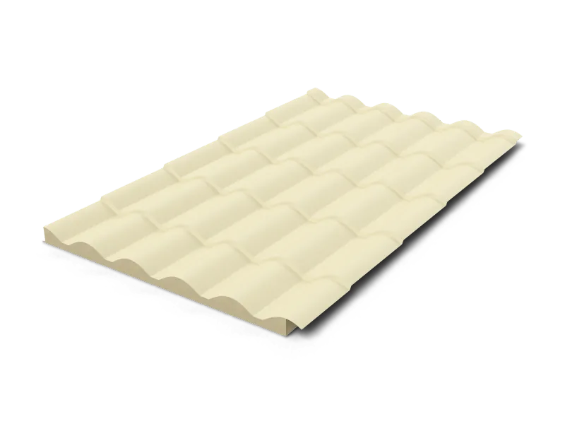 Isotelha Colonial Térmica Sanduíche Marfim com Forro Branco – Núcleo em PIR 40mm